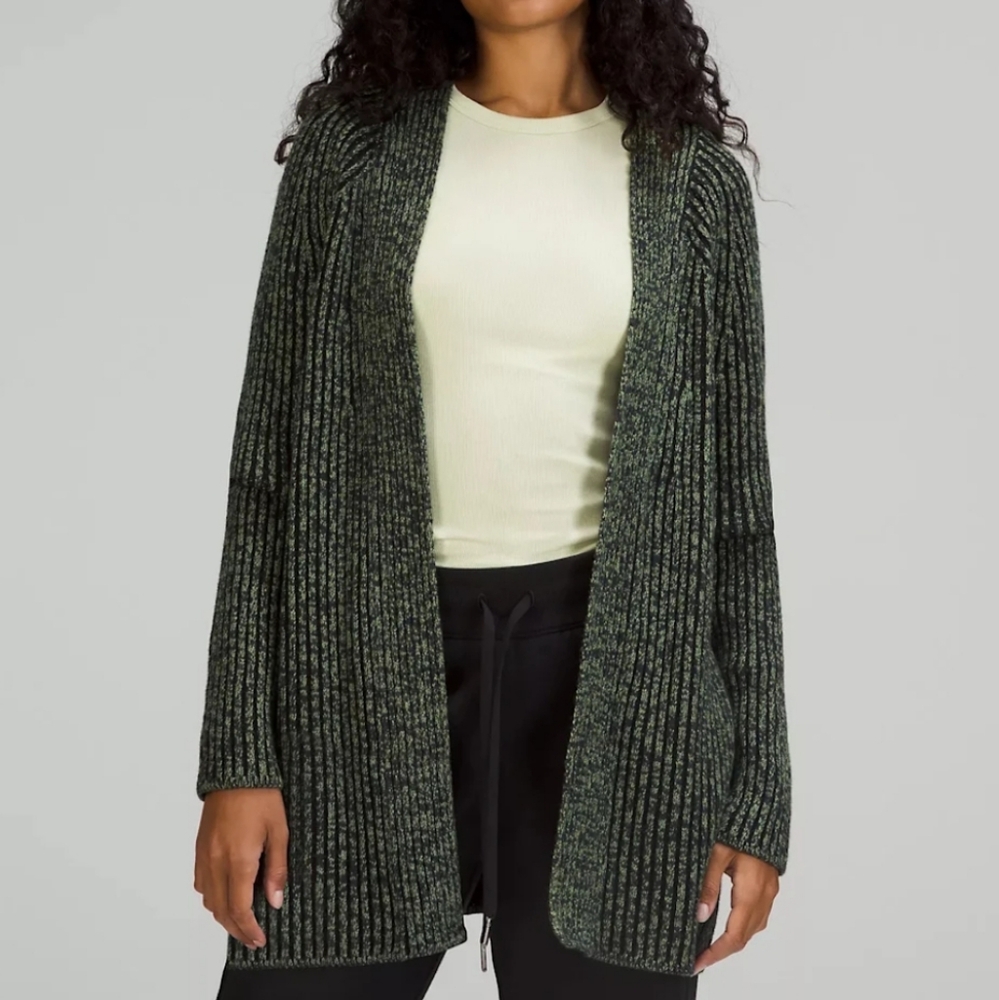 Lululemon Cotton-Cashmere Blend Cardigan